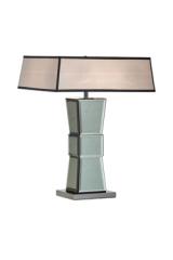 Lampe de table Art Déco miroir fumé Marlene. Estro. Lampe de table Art Déco miroir fumé Marlene. Estro.