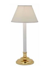 Lampe droite bougeoir abat-jour blanc Ischia. Estro. Lampe droite bougeoir abat-jour blanc Ischia. Estro.