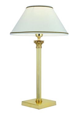 Principe polished bronze table lamp. Estro. 