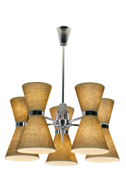Lustre Stilnovo 5 lumières Divina. Estro. 
