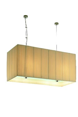 Saturn large rectangular pendant lamp. Estro. 