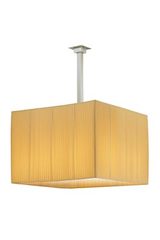 Shaula contemporary suspension in beige pleated fabric. Estro. Shaula contemporary suspension in beige pleated fabric. Estro.