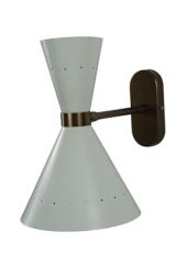 Petite applique forme diabolo blanc Diva. Estro. Petite applique forme diabolo blanc Diva. Estro.