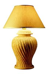 Gozo twisted raw ceramic lamp. Estro. Gozo twisted raw ceramic lamp. Estro.