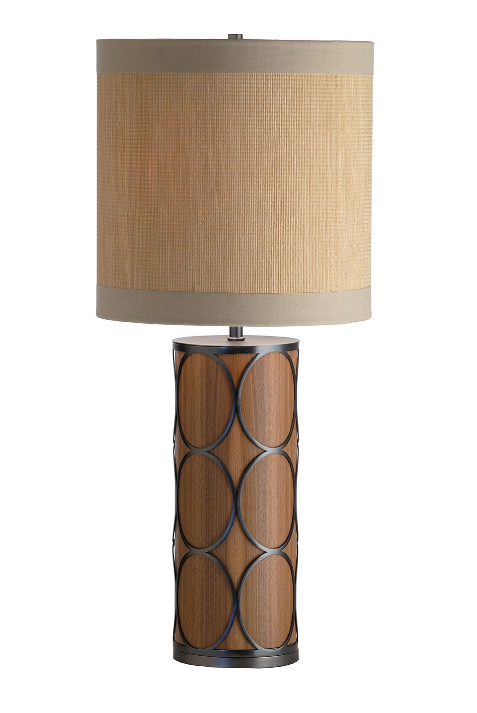 Helena Contemporary Wooden Table Lamp, Carved Wood Table Lamps
