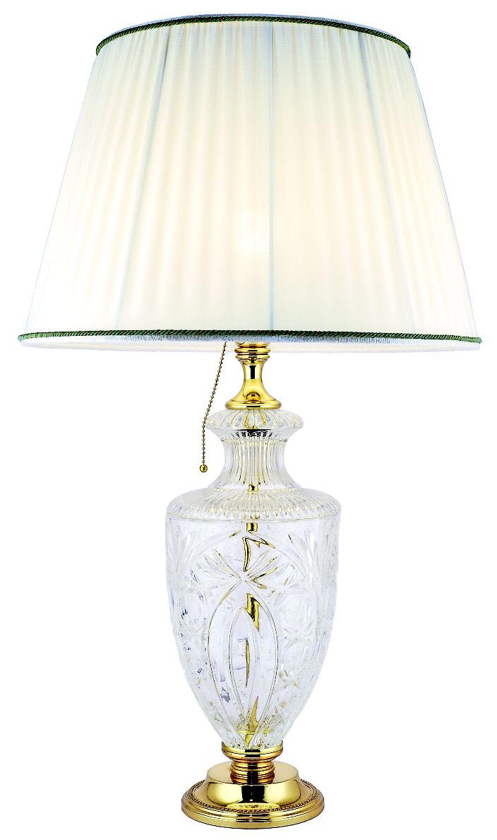 Madison table lamp in engraved crystal. Estro. 