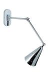 Chrome wall light with articulated arm Nancy. Estro. 