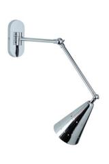 Chrome wall light with articulated arm Nancy. Estro. Chrome wall light with articulated arm Nancy. Estro.