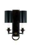 Classic black double wall light Juliette. Estro. 