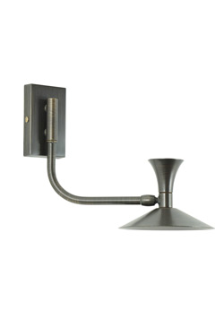 Dalia articulated wall light in satin bronze. Estro. 