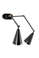 Double black vintage wall light Nancy. Estro. Double black vintage wall light Nancy. Estro.