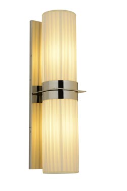 Fiamma contemporary ivory cylindrical wall lamp. Estro. 