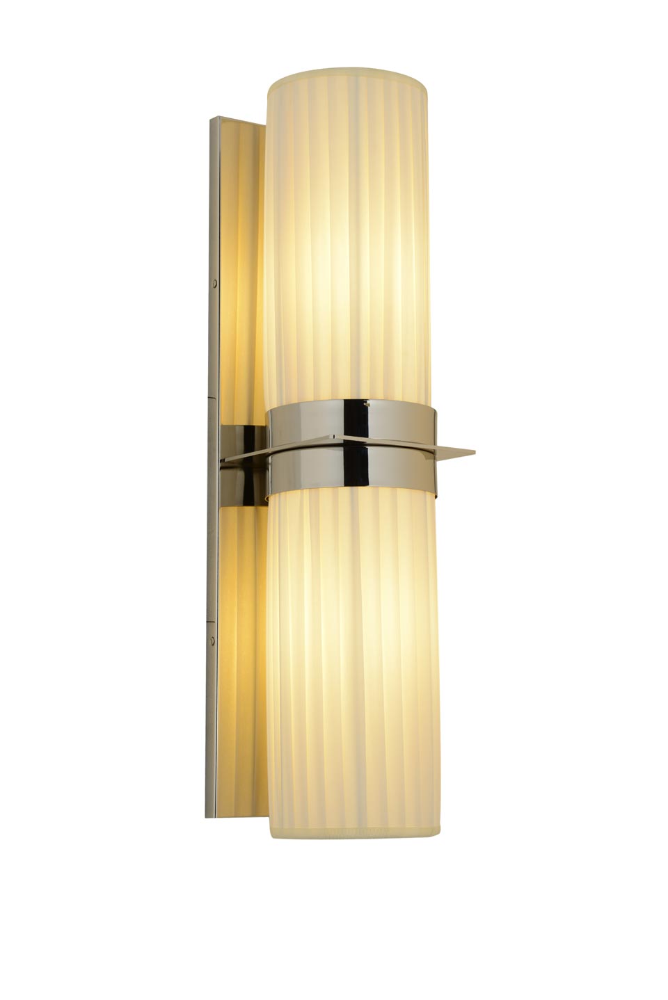 Fiamma contemporary ivory cylindrical wall lamp. Estro. 