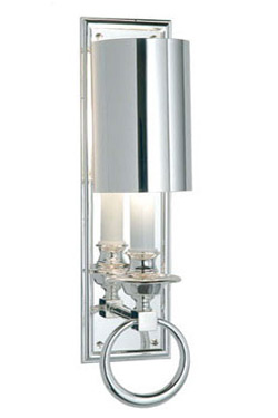 Juliette classic wall light in chrome-plated metal. Estro. 