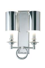 Juliette double wall light in chrome-plated metal. Estro. Juliette double wall light in chrome-plated metal. Estro.