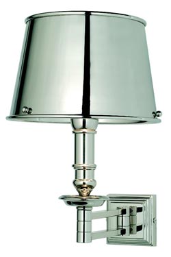 Kuria classic wall light in silvery metal. Estro. 