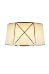 Small ivory pleated fabric wall light Panarea. Estro. 