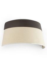 Sac chalet-chic wall light in brown rust-effect and ecru . Faro. 