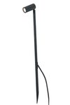 Black outdoor beacon with cylindrical spot on large pointed stem Seth . Faro. 