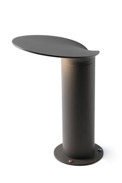 Lotus beacon in anthracite gray aluminum small model. Faro. 