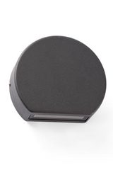 Small round LED outdoor gray anthracite step light Pill. Faro. 