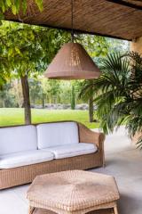 Outdoor pendant lamp dark beige Saigon . Faro. Outdoor pendant lamp dark beige Saigon . Faro.