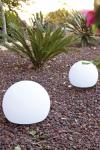 Balda outdoor lamp white ball 40cm. Faro. 