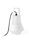 Cat outdoor portable lamp in white aluminum. Faro. 