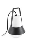 Cat small outdoor lamp in black aluminum. Faro. 