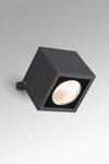 Large outdoor Dark gray square spot, powerful LED lighting. Faro. 