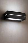 Dragma dark grey aluminium exterior wall light. Faro. 