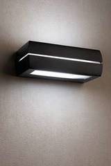 Dragma dark grey aluminium exterior wall light. Faro. Dragma dark grey aluminium exterior wall light. Faro.