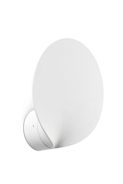 Lotus outdoor wall light petal in white aluminum. Faro. 