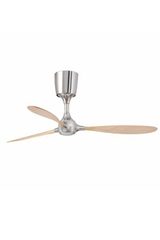 Itaca ventilateur en bois clair et nickel mat . Faro. Itaca ventilateur en bois clair et nickel mat . Faro.