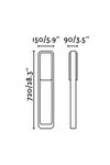 Outdoor beacon with rectangular frame. Faro. 