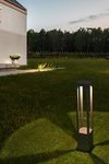 Large Dark Gray Geometric Lantern Outdoor Beacon Agra. Faro. 