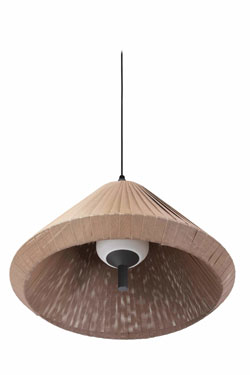 Outdoor pendant lamp dark beige Saigon . Faro. 