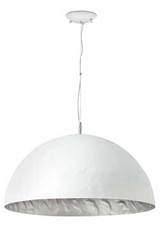 Magma P Suspension grand modèle métal blanc intérieur argent. Faro. Magma P Suspension grand modèle métal blanc intérieur argent. Faro.