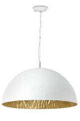 Magma P Suspension grand modèle métal blanc intérieur or. Faro. Magma P Suspension grand modèle métal blanc intérieur or. Faro.