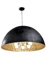 Magma G very large black pendant with gold-finish interior. Faro. Magma G very large black pendant with gold-finish interior. Faro.