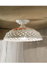 Verona hand-painted ceramic ceiling lamp. Ferroluce Classic. Verona hand-painted ceramic ceiling lamp. Ferroluce Classic.