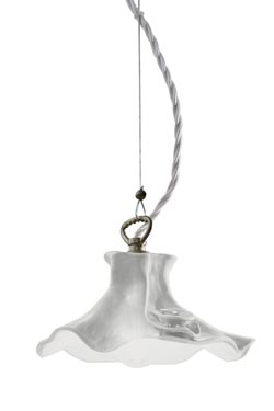 Lecco ceramic pendant light 20cm. Ferroluce Classic. 