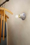 Wall lamp in white ceramic bell Trieste. Ferroluce Classic. 