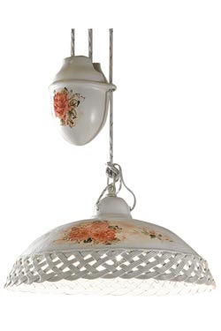 Verona pendant up and down country style 32cm. Ferroluce Classic. 