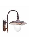 Outdoor wall lamp with U arm country style Latina. Ferroluce Classic. 