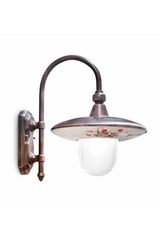 Outdoor wall lamp with U arm country style Latina. Ferroluce Classic. Outdoor wall lamp with U arm country style Latina. Ferroluce Classic.