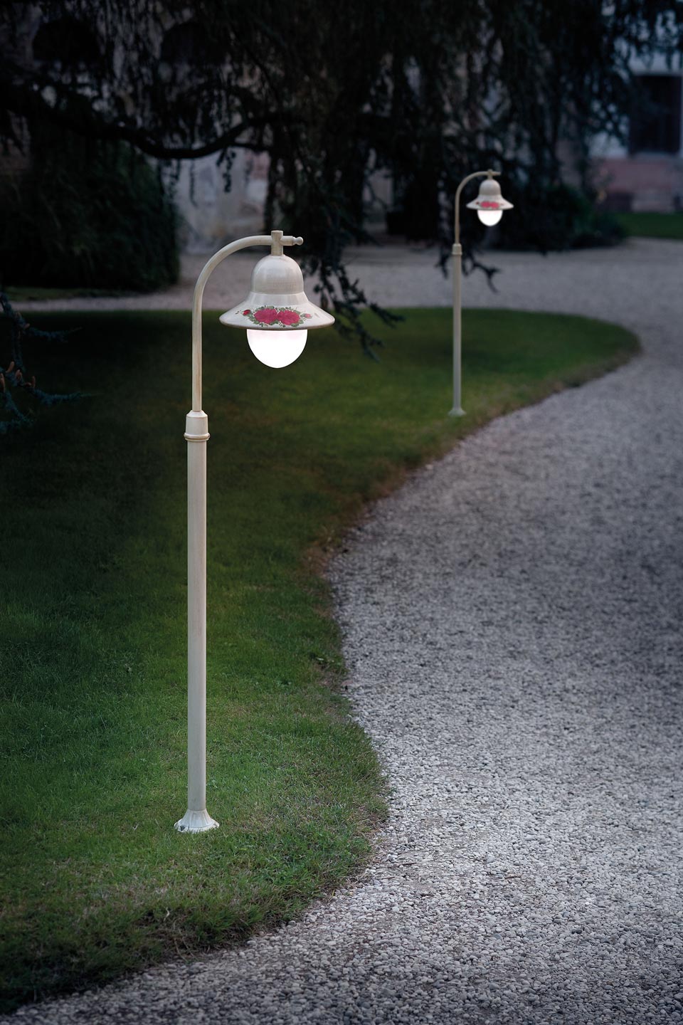 Imperia lampadaire d'extérieur style rétro Ferroluce Luminaires en