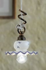 Small blue pendant lamp Roma C 405 . Ferroluce Classic. Small blue pendant lamp Roma C 405 . Ferroluce Classic.