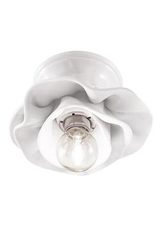Lecco ceramic flower ceiling light 15cm. Ferroluce Classic. 