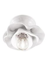 Lecco ceramic flower ceiling light 15cm. Ferroluce Classic. Lecco ceramic flower ceiling light 15cm. Ferroluce Classic.
